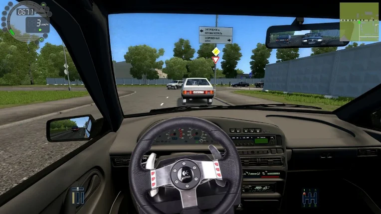 Настройка руля Logitech G27 в игре City Car Driving